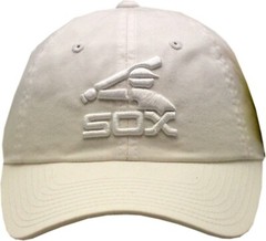 Chicago White Sox Hat Slouch Batterman White