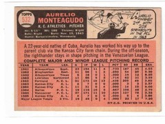 1966 Topps #532, Aurelio Monteagudo, EXMT