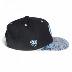 Top of the World Carolina Tar Heels Abstract Brim Snapback Hat Black / Blue OS