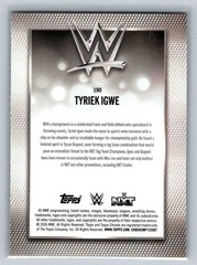 TYRIEK IGWE Teal Refractor 23/299 #190 2026 Topps Chrome WWE