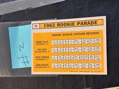 1963 Topps 1962 Rookie Stars Culp/Boozer/Ellis/Gonder #29a (RC)-No Creases- (#2)