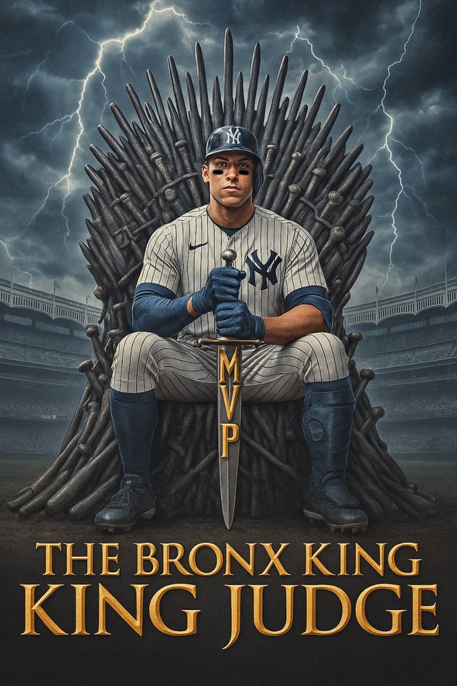 aaron judge new york yankees 4×6 photo King Judge the BRONX KING