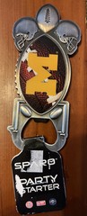 Rico Sparo University of Michigan Party Starter Football Magnet Bottle Opener