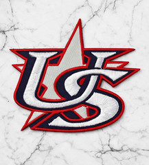 USA WORLD BASEBALL CLASSIC JUDGE EMBROIDERED IRON ON PATCH 3&Prime; FREE SHIP & TRACK