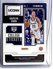 KAITLYN CHEN 2024-25 Panini NIL Contenders College Ticket HOLO Logo Foil UConn
