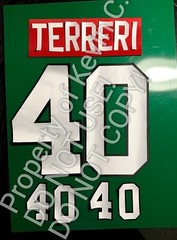 Chicago Blackhawks Lettering Custom ANY YR Name Number UNSEWN kit for Jersey