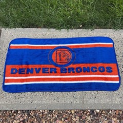Vintage Denver Broncos Football Stadium Lap Blanket 60”x30” -EXCELLENT CONDITION