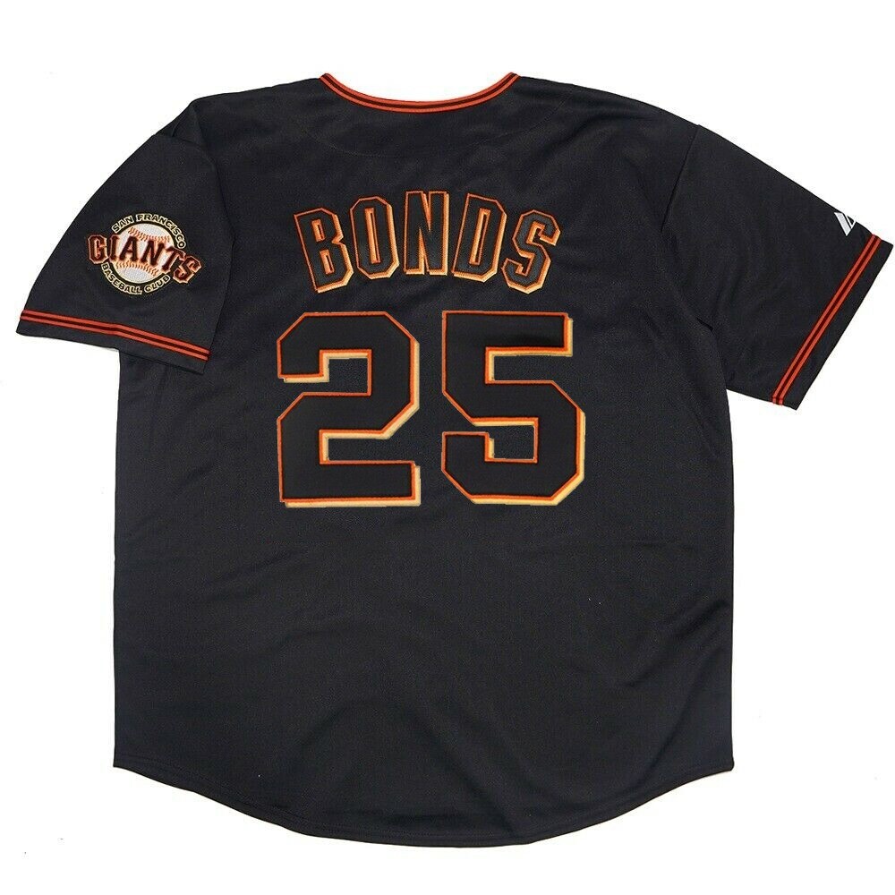 Barry Bonds San Francisco Giants Men&rsquo;s Alternate Black Jersey w/ Team Patch