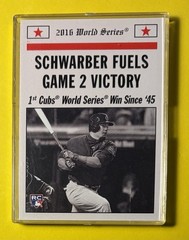 2016 Topps Throwback Thursday Set Kyle Schwarber RC Zobrist Cubs Win NIB /684