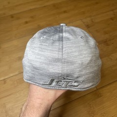 New Era 39THIRTY New York Jets Heather All Gray Grey Flex Fitted S/M Stretch Hat