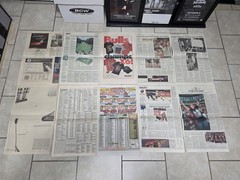 10 Chicago Tribune CHICAGO BULLS MICHAEL JORDAN Newspapers Championships