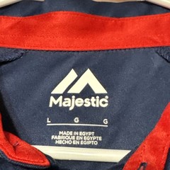 NWT Men&rsquo;s Large Majestic MLB Boston Red Sox Navy Blue Golf Polo Shirt