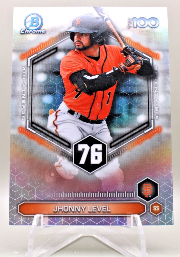 2026 Bowman Chrome Scouts Top 100 Prospects – Jhonny Level #BTP-76 Giants