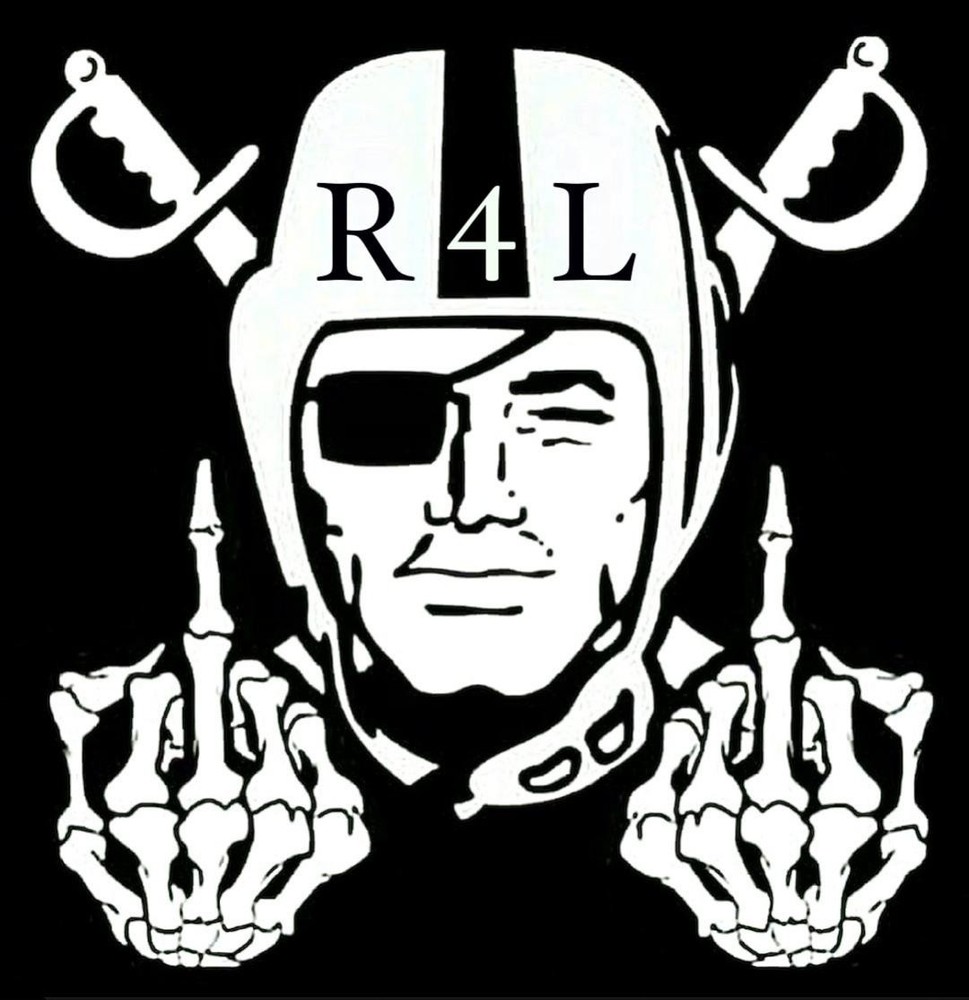 (2) Las Vegas Raiders Double Middle Finger Vinyl Stickers 4.15×4 Oakland Decals