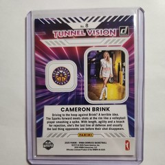 2025 Panini Donruss WNBA – Tunnel Vision Cameron Brink #8 Orange Fireworks /75