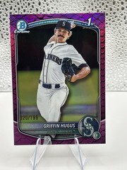 Topps 2025 Bowman Draft Chrome Griffin Hugus BDC-101 Fuchsia Reptilian /199 RC