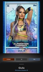 Giulia – Glass Locked In Iconic – Topps Slam WWE Elimination Chamber 26