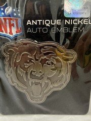 AEM1202 Chicago Bears NFL Antique Nickel Auto Car Emblem Brand New Sealed