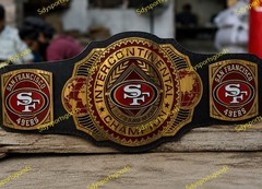 Custom San Francisco 49ers Wrestling Adult Size Championship Belt 2MM Brass