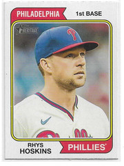 2023 Topps Heritage Rhys Hoskins Short Print SP