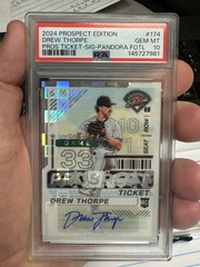 2024 PROSPECT EDITION DREW THORPE AUTO PANDORA FOTL SP 1/5 GEM MT PSA 10 POP 1