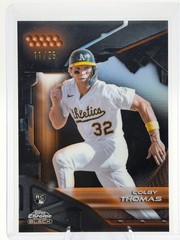 2026 Topps Chrome Black Colby Thomas (RC) Orange Refractor /25