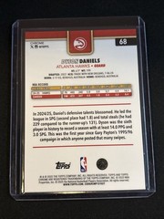 🔥Dyson Daniels 2025-26 Topps Chrome #68 Blue X-Fractor Hawks SSP