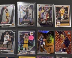 Lakers 18 Card Lot – Bronny, LeBron, Reaves Numbered, RC, Inserts & More (BD3)