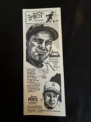 VINTAGE 1974 BOB PARKER 2nd BEST! NM! HEINIE MANUSH/JIMMY FOXX!