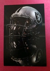 Las Vegas Raiders Football Helmet Photo Fan Message Card 6&Prime; x 4&Prime;