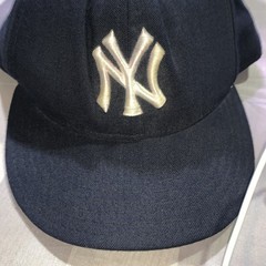 Vtg Rare 80s New York Yankees Wool New Era Pro Model 5950 Fitted Hat Size 7 1/2