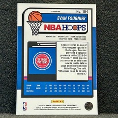 Evan Fournier Seismic Prizm 2023-24 Panini NBA Hoops Premium Stock #194