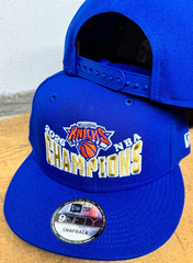 NY KNICKS Championship Hat New Era SNAPBACK GOLD LOGO SHIPS NOW OFFICIAL