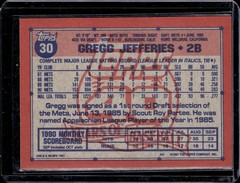 1991 TOPPS DESERT SHIELD HIGH GRADE #30 GREGG JEFFERIES METS NM-MT CONDITION