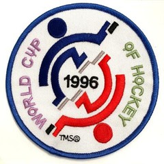 1996 World Cup Of Hockey Patch Team Usa Canada 4&Prime; In Diameter