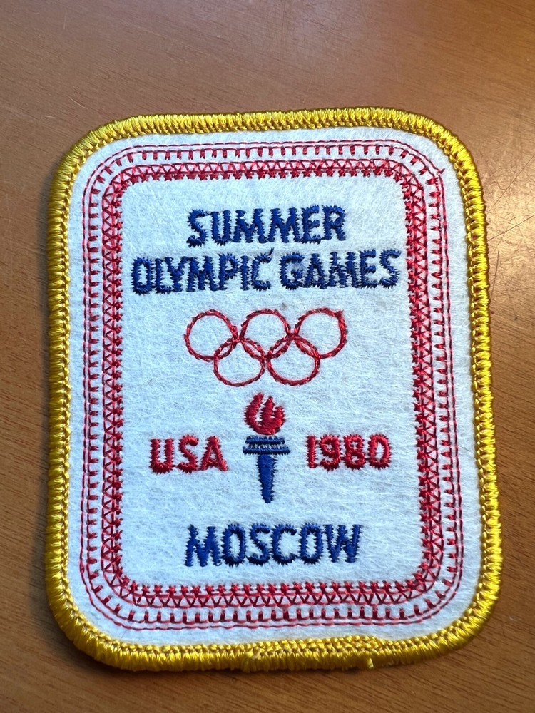 NEW 1980 MOSCOW SUMMER OLYMPICS GAMES PATCH! 3 1/2&Prime; Tall x 2 3/4&Prime; Wide