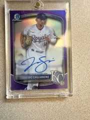 Jac Caglianone 2025 Bowman Prospects Purple Auto SP /250 #CPA-JC KC Royals