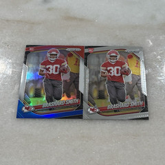 2025 Panini Prizm Brashard Smith Rookie Card #308 Kansas City Chiefs Lot 2