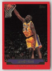 Topps NBA Basketball Card #23 Center Los Angeles Lakers 1998-99 Shaquille O&rsquo;Neal