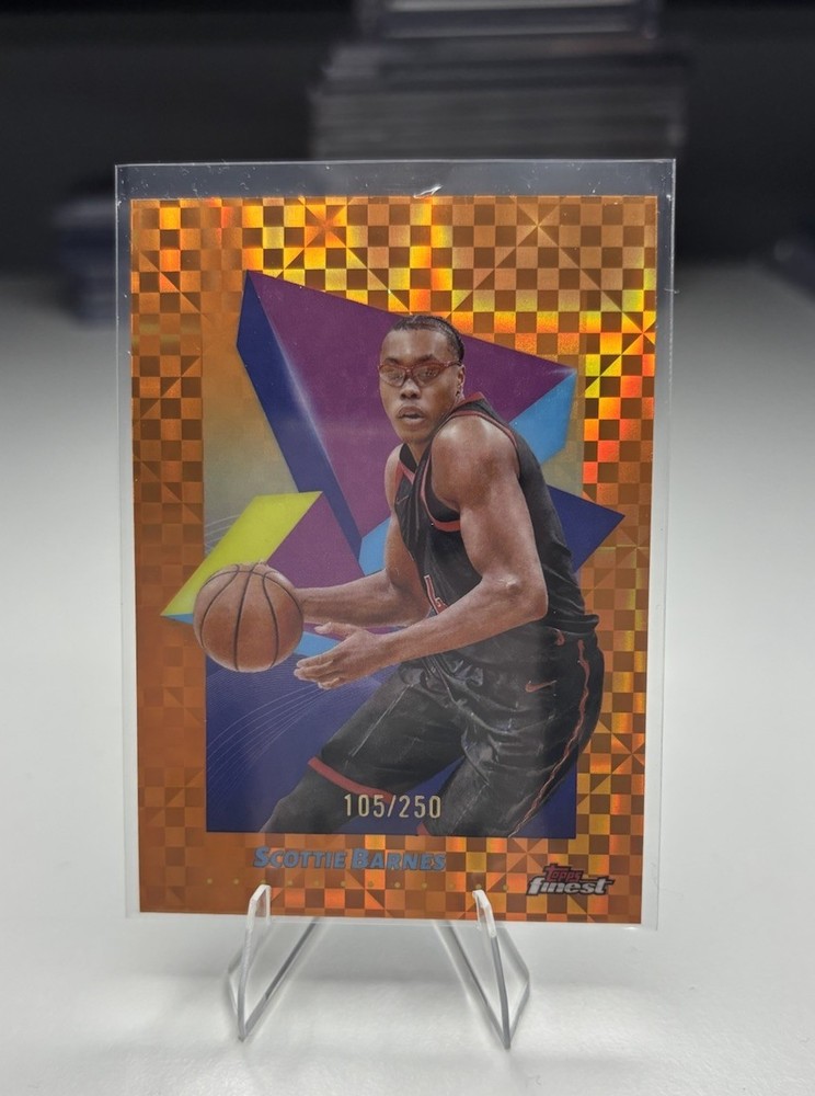 SCOTTIE BARNES 2024-25 TOPPS FINEST COMMON ORANGE X-FRACTOR /250 Q1300-H