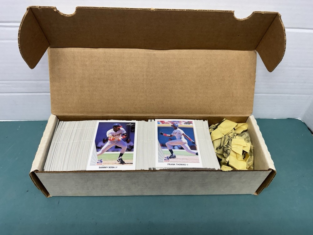 1990 LEAF BASEBALL COMPLETE 528 CARD SET FRANK THOMAS ROOKIE SAMMY SOSA RC
