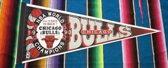 1993 Chicago Bulls World Champs Felt Pennant 3 Peat Jordan Pippen Full Size NBA