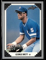1991 Leaf #335 George Brett Royals Baseball Card 0803G