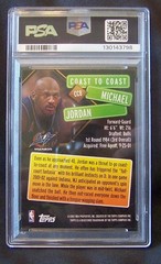 2002 Topps Coast To Coast Michael Jordan CC8 Washington Wizards, PSA 8, NM-MT