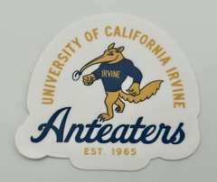 UC Irvine Vintage California Anteaters Vinyl Outdoor Indoor Laptop Sticker 3&Prime;