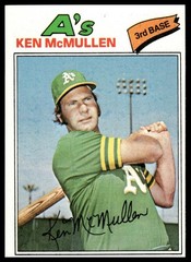 1977 Topps #181 Ken McMullen MINT Oakland Athletics