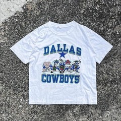 Rare Dallas Cowboys Football Team Looney Tunes Unisex T shirt 90s HN7430