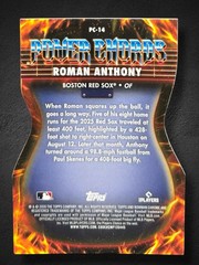 2026 Bowman Chrome Roman Anthony Power Chords Refractor #PC-14 Red Sox /125 🔥