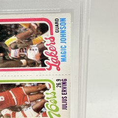 Larry Bird Julius Erving Magic Johnson 1980 Topps RC V-Good 3.0