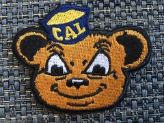 California CAL Golden Bears vintage Embroidered Iron On patch 2.5” X 2”